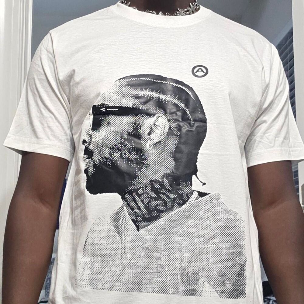 Brent Faiyaz White Portrait Graphic Rap R&B T-Shirt